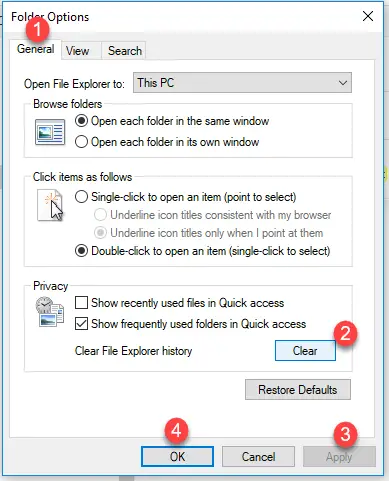 3 Ways To Delete Search History In File Explorer in Windows 10 2