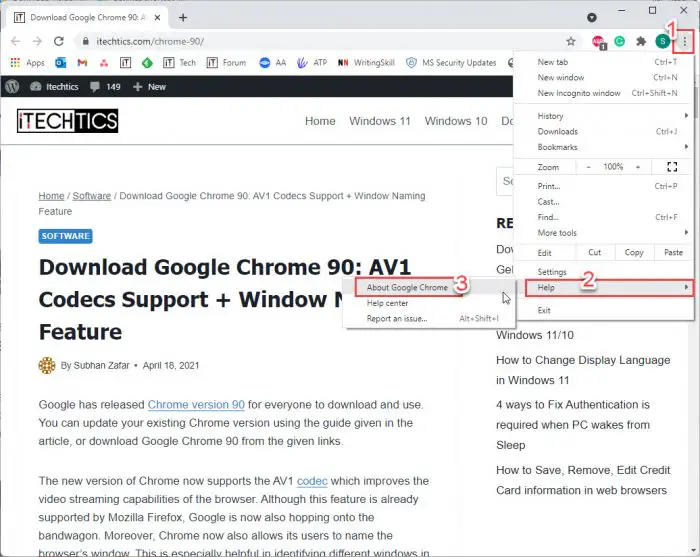 about google chrome