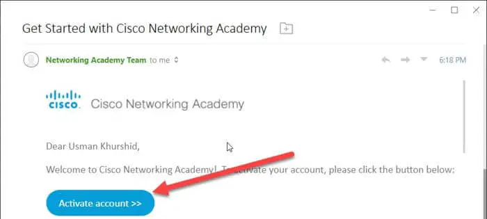 Activate Cisco OneID account