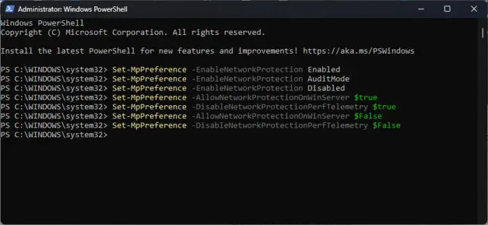 Configure Exploit Guard Network Protection using PowerShell