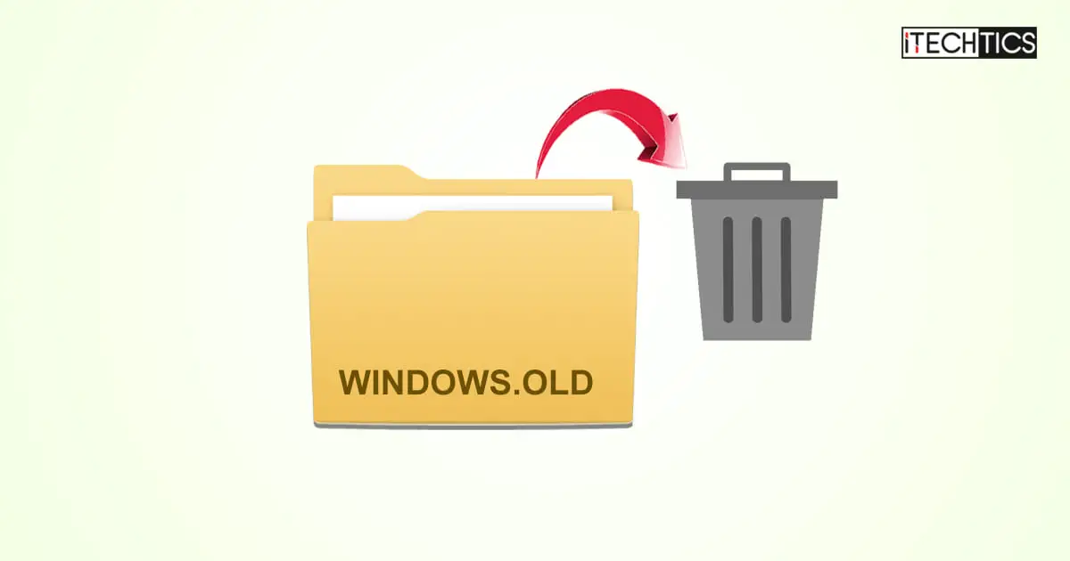 Delete Windows old Folder