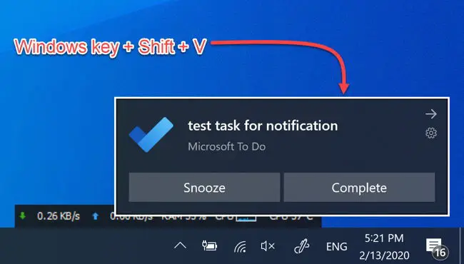 Dismiss windows 10 notifications