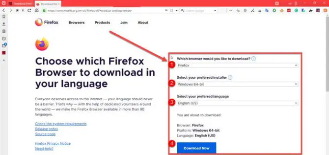 Download Firefox 71