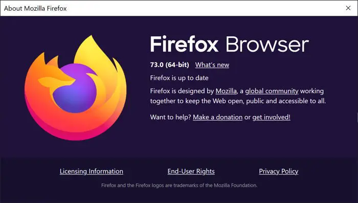 Firefox 73