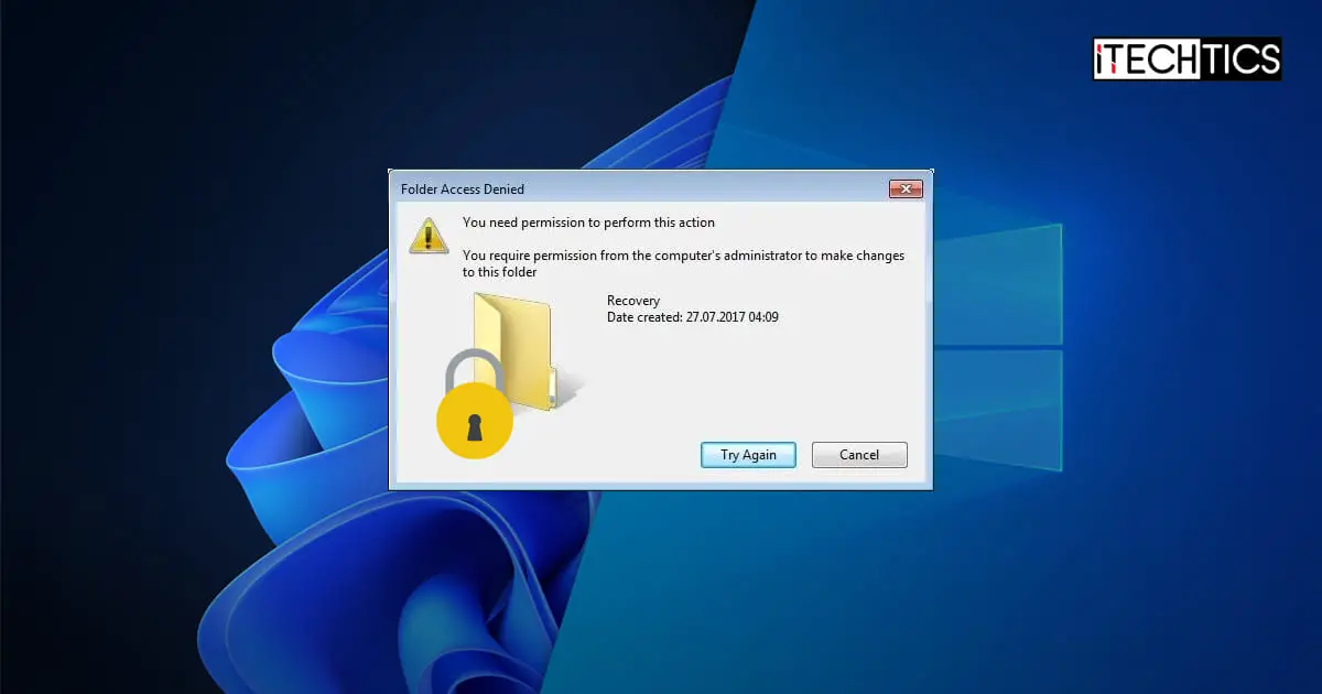 Fix You Require Permission From Administrators System to Make Changes to This Folder