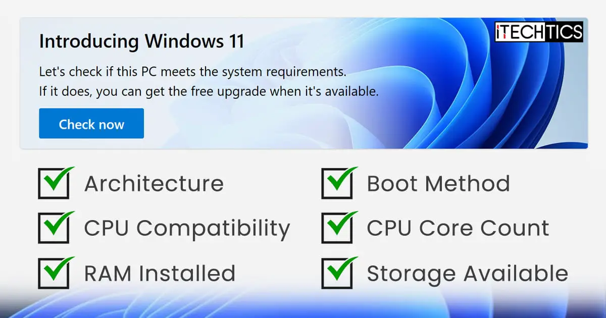 Windows 11 system requirements