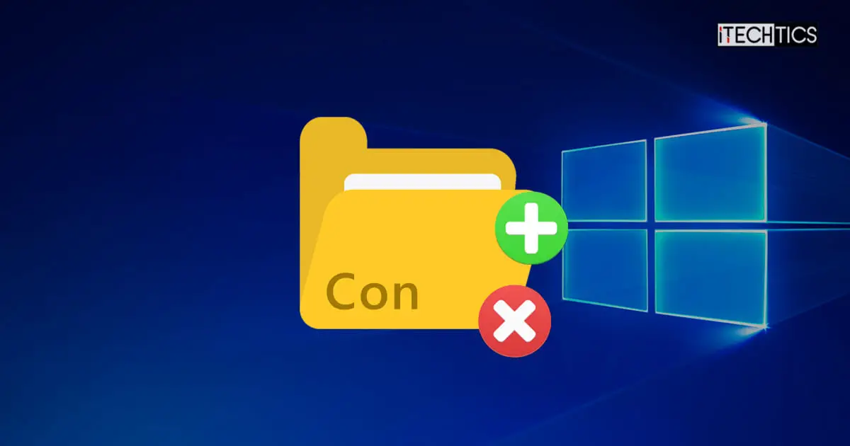 How To Create Delete A Folder Named Con In Windows