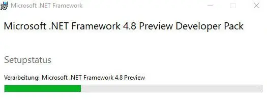 installing NET Framework 4 8 developer pack