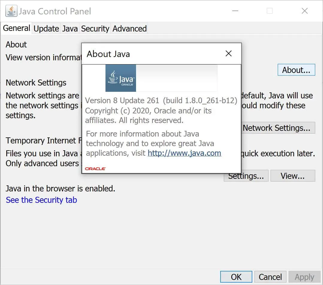 Java 8 Update 261
