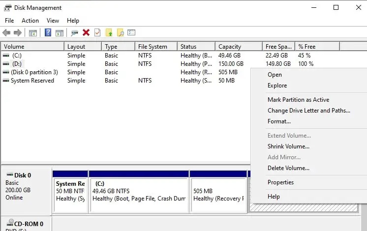 legacy disk management