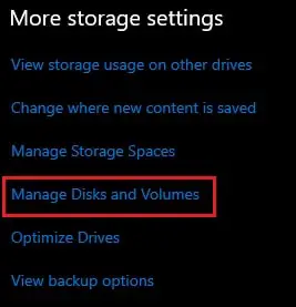 manage disks