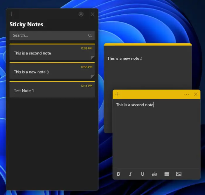 Microsoft Sticky Notes