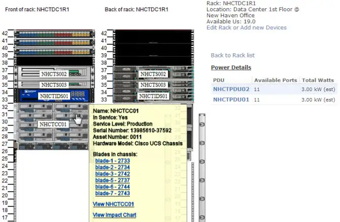 Physical Rack Mapping using Device42