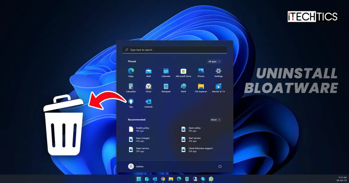 Uninstall Bloatware Windows 11