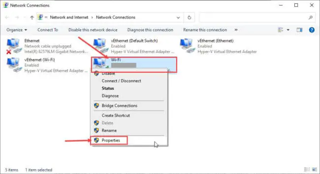 wifi properties