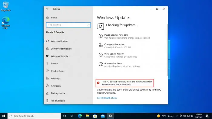 Windows 10 reminder