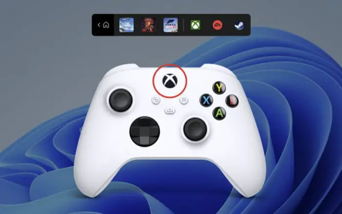 Xbox controller bar in Windows 11