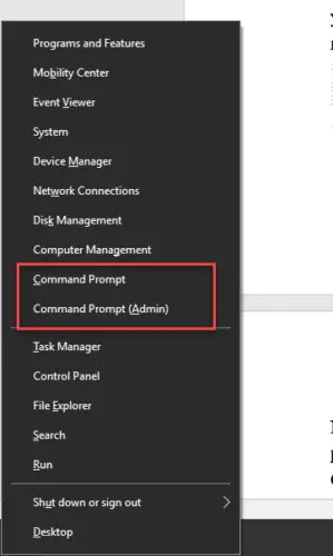 Get Back Command Prompt in Windows 10 October 2018 Update (Under Win+X Menu) 3