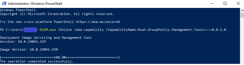 powershell installation